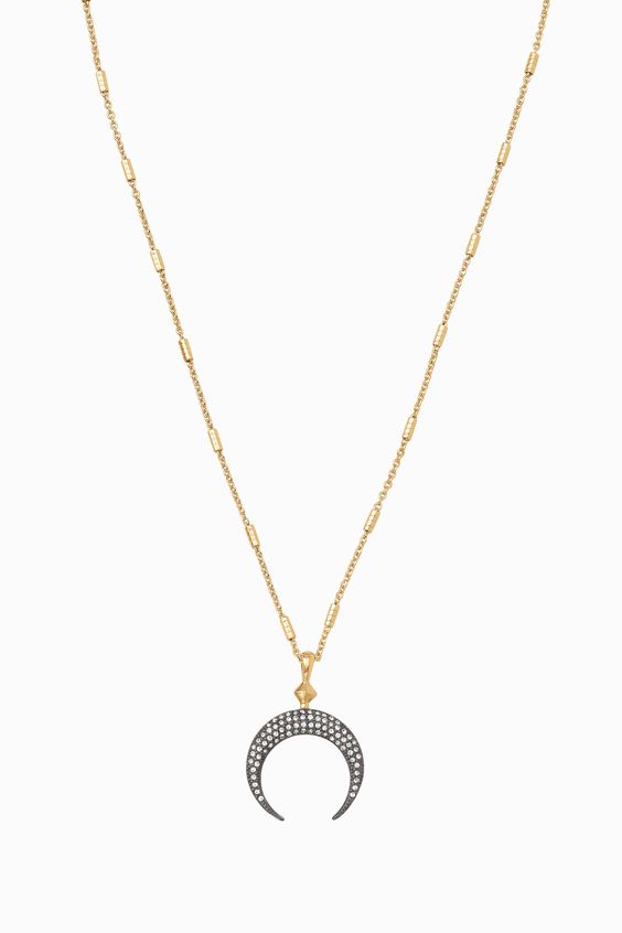 Diedre Double Horn Pendant by Rebecca Minkoff